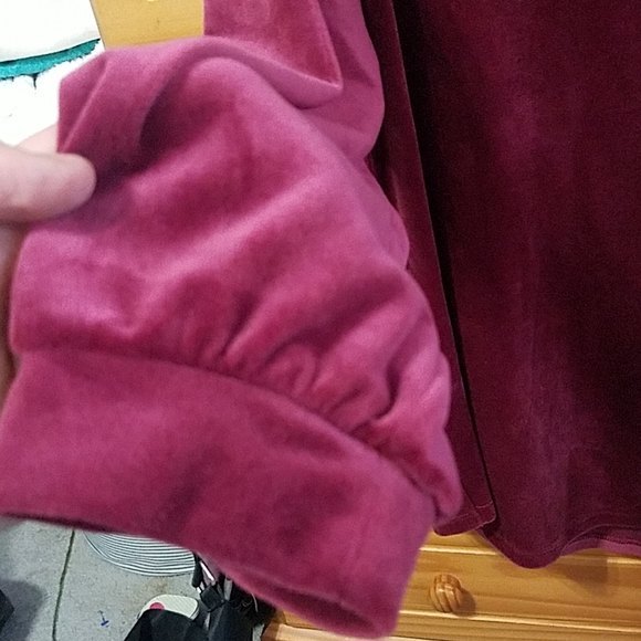 Old navy velour blouse size large - Picture 4 of 7